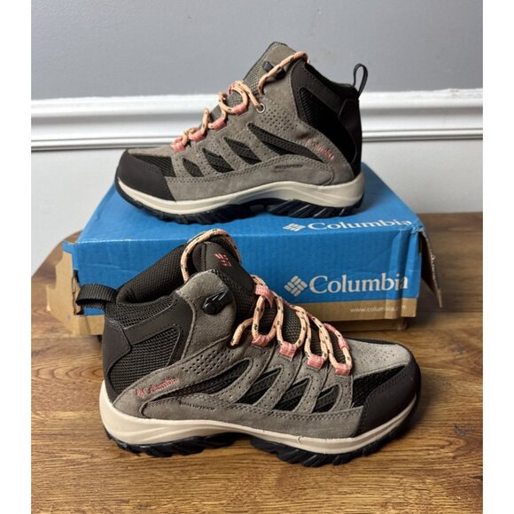 Columbia Crestwood Mid Waterproof Boots - Cordovan/Mud - Size Women's 5.5 Wide - Picture 2 of 10
